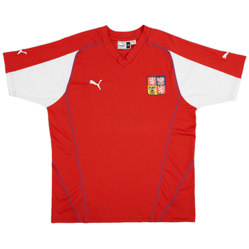 2004-05 Czech Republic Basic Home Shirt - 4/10 - (XL)