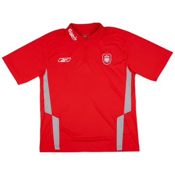 2004-05 Liverpool Reebok 1/4 Zip Training Shirt - 8/10 - (L)