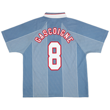 1996-97 England Away Shirt Gascoigne #8 - 9/10 - (XL)