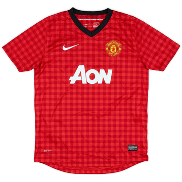 2012-13 Manchester United Home Shirt - 8/10 - (L.Boys)