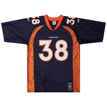 2001 Denver Broncos Anderson #38 Reebok Jersey (Home) L