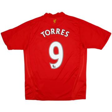2008-10 Liverpool Home Shirt Torres #9 - 7/10 - (XL.Boys)