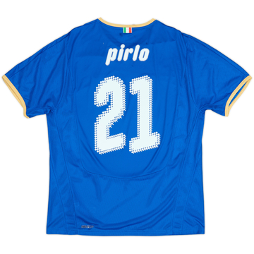 2007-08 Italy Home Shirt Pirlo #21 - 5/10 - (L)