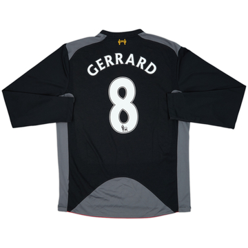2012-13 Liverpool Away L/S Shirt Gerrard #8 - 7/10 - (L)