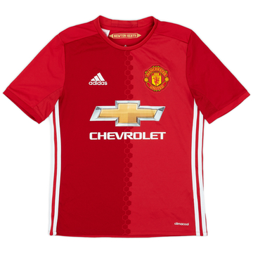 2016-17 Manchester United Home Shirt - 9/10 - (L.Boys)