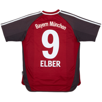 2001-02 Bayern Munich Home Shirt Elber #9 - 8/10 - (Y)
