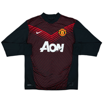 2013-14 Manchester United Nike Drill Top - 5/10 - (L)
