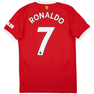 2021-22 Manchester United Home Shirt Ronaldo #7 - 9/10 - (S)