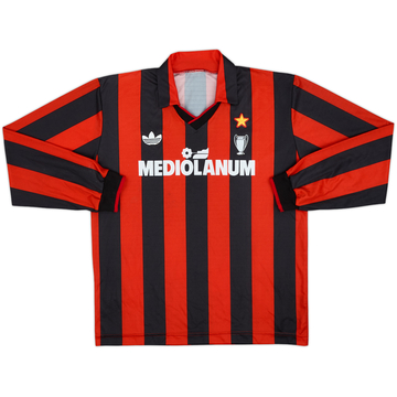 1990-91 AC Milan Home L/S Shirt - 8/10 - (L)