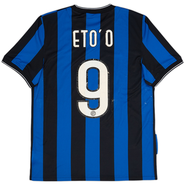 2009-10 Inter Milan Home Shirt Eto'o #9 - 5/10 - (M)