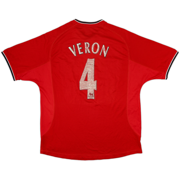 2000-02 Manchester United Home Shirt Veron #4 - 4/10 - (L)
