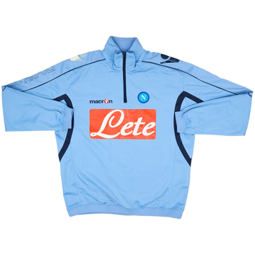 2010-11 Napoli Macron 1/4 Zip Drill Top - 4/10 - (XL)