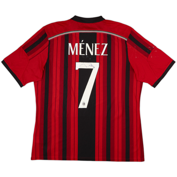 2014-15 AC Milan Signed Home Shirt Menez #7 - 5/10 - (XL)