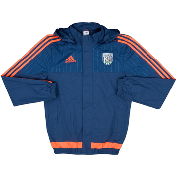 2015-16 West Brom adidas Hooded Rain Jacket - 9/10 - (XS)