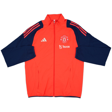 2024-25 Manchester United adidas Hooded Track Jacket - 8/10 - (M)