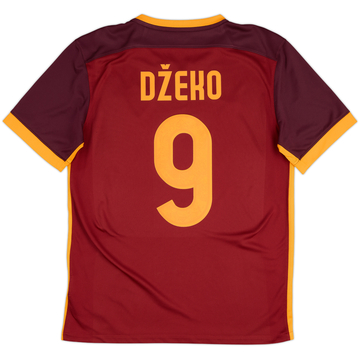 2015-16 Roma Home Shirt Dzeko #9 - 10/10 - (M)