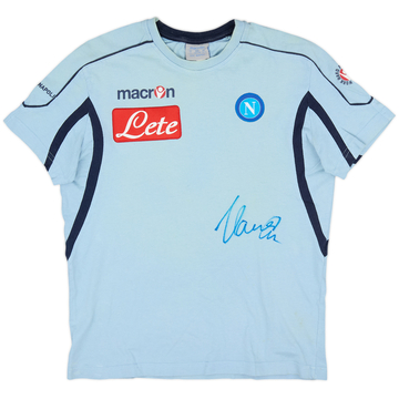 2011-12 Napoli Macron Signed Cotton Tee - 6/10 - (XL.Boys)