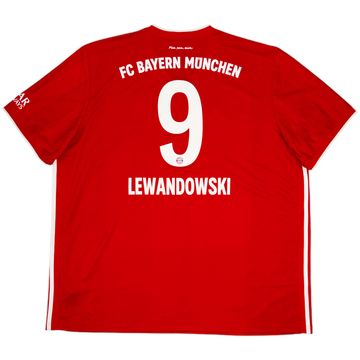2020-21 Bayern Munich Home Shirt Lewandowski #9 - 7/10 - (3XL)