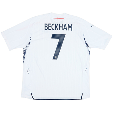 2007-09 England Home Shirt Beckham #7 - 7/10 - (3XL)