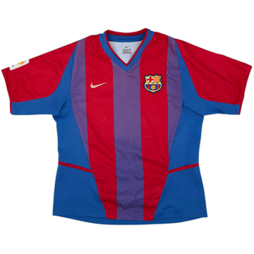 2002-03 Barcelona Home Shirt - 5/10 - (L.Boys)