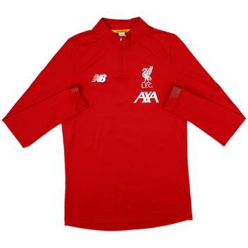 2017-18 Liverpool New Balance 1/4 Zip Training Top - 7/10 - (M)