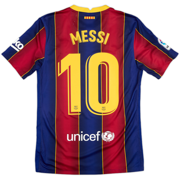 2020-21 Barcelona Home Shirt Messi #10 - 5/10 - (S)