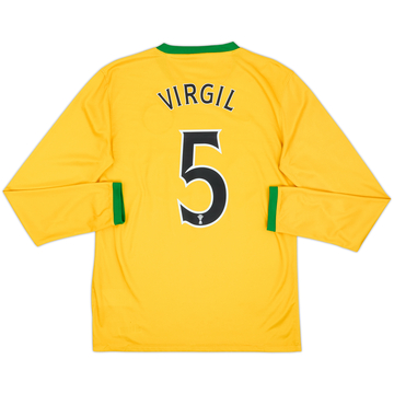 2013-14 Celtic Away L/S Shirt Virgil #5 - 7/10 - (S)