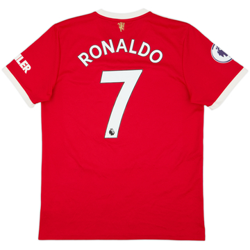 2021-22 Manchester United Home Shirt Ronaldo #7 - 9/10 - (L)