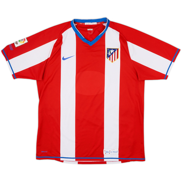 2007-08 Atletico Madrid Home Shirt - 4/10 - (L)