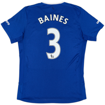 2015-16 Everton Home Shirt Baines #3 - 8/10 - (M)
