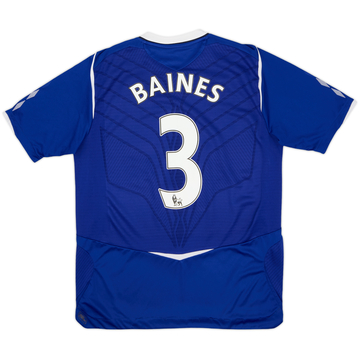 2008-09 Everton Home Shirt Baines #3 - 6/10 - (M)