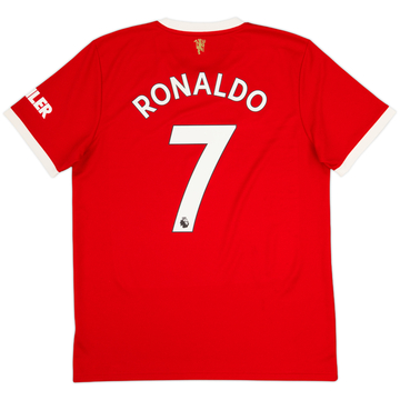 2021-22 Manchester United Home Shirt Ronaldo #7 - 8/10 - (L)