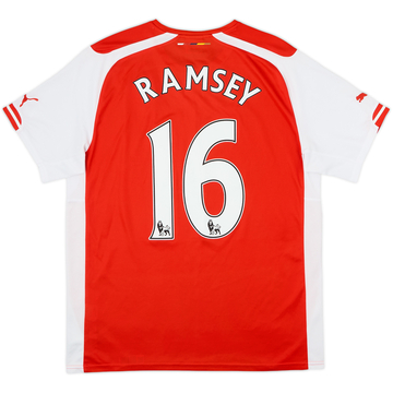 2014-15 Arsenal Home Shirt Ramsey #16 - 9/10 - (L)