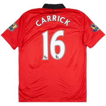 2013-14 Manchester United Home Shirt Carrick #16 - 5/10 - (L)