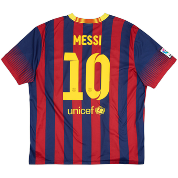 2013-14 Barcelona Home Shirt Messi #10 - 7/10 - (XXL)