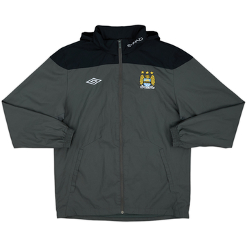 2010-11 Manchester City Umbro Hooded Rain Jacket - 9/10 - (M)
