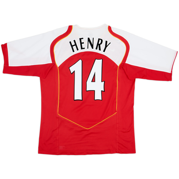 2004-05 Arsenal Home Shirt Henry #14 - 8/10 - (XL)