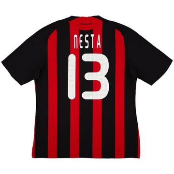 Camiseta de local del AC Milan 2008-09 Nesta #13 - 5/10 - (L)