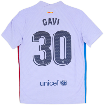 2021-22 Barcelona Authentic Away Shirt Gavi #30 - 10/10 - (M)