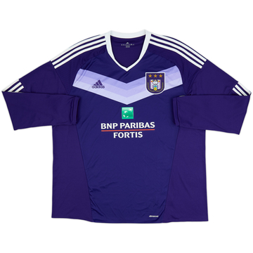 2016-17 Anderlecht Home L/S Shirt - 8/10 - (XXL)