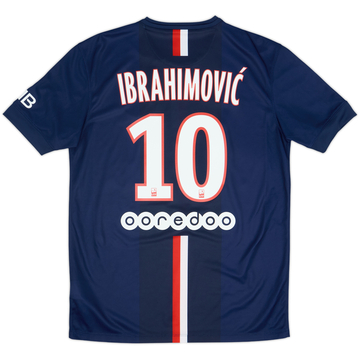 2014-15 Paris Saint-Germain Home Shirt Ibrahimovic #10 - 9/10 - (M)