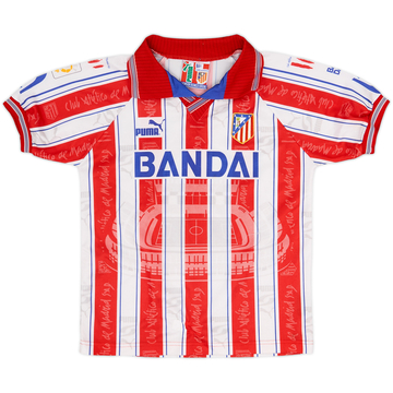 1996-97 Atletico Madrid Home Shirt - 9/10 - (S.Boys)