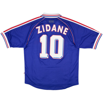 1998-00 France Home Shirt Zidane #10 - 7/10 - (L)