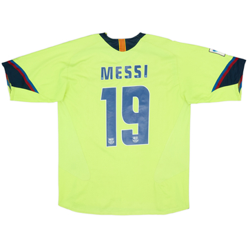 2005-06 Barcelona Away Shirt Messi #19 - 6/10 - (L)