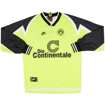 1995-96 Borussia Dortmund Home L/S Shirt - 8/10 - (L)
