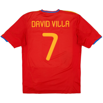 2009-10 Spain Home Shirt David Villa #7 - 5/10 - (L)