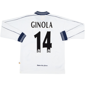 1997-99 Tottenham Home L/S Shirt Ginola #14 - 8/10 - (S)