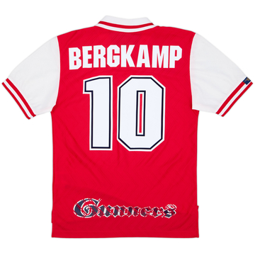 1996-98 Arsenal Home Shirt Bergkamp #10 - 8/10 - (S)