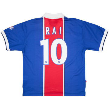 1997-98 Paris Saint-Germain Home Shirt Rai #10 - 9/10 - (L)