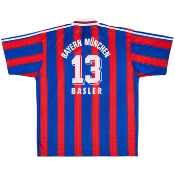 1995-97 Bayern Munich Home Shirt Basler #13 - 8/10 - (L/XL)